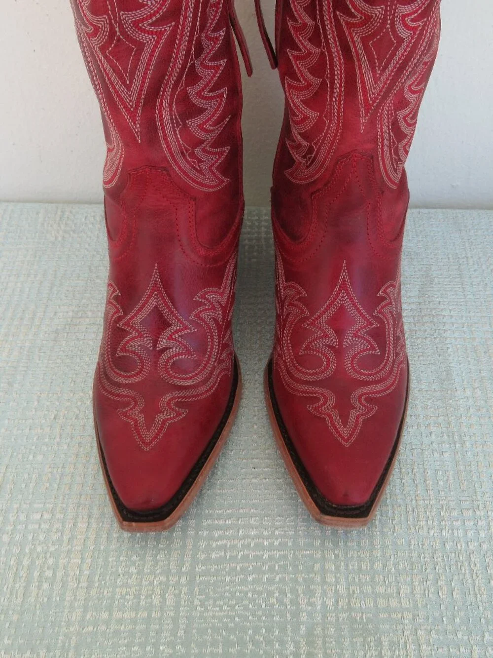 NEW Durango Women's Crush Crimson Red, Snip Toe, Tall Cowboy Boots Dark Red